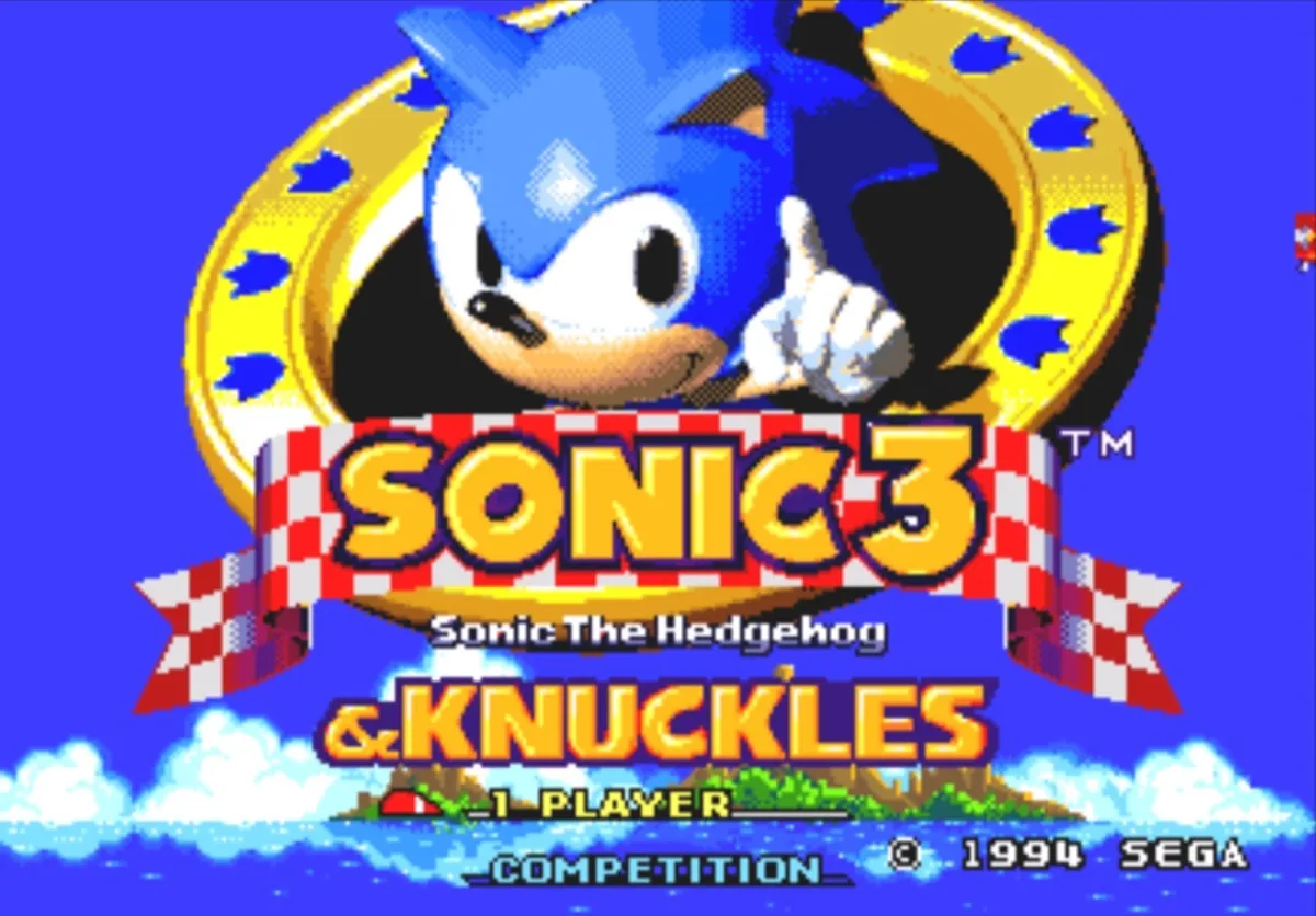 An image of the title screen for Sonic & Knuckles as part of an article titled Ranking Every Major 2D Sonic Game, From Worst To Best