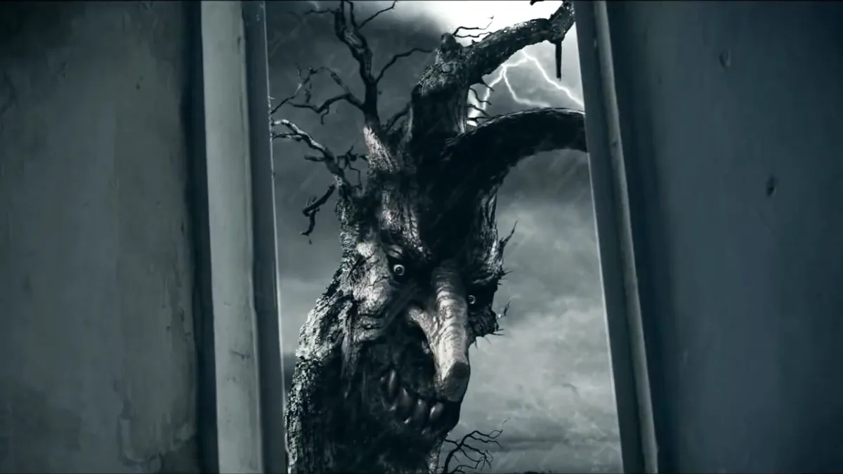 Suckablood's tree monster as part of a list on the best terrifying short horror videos on YouTube.