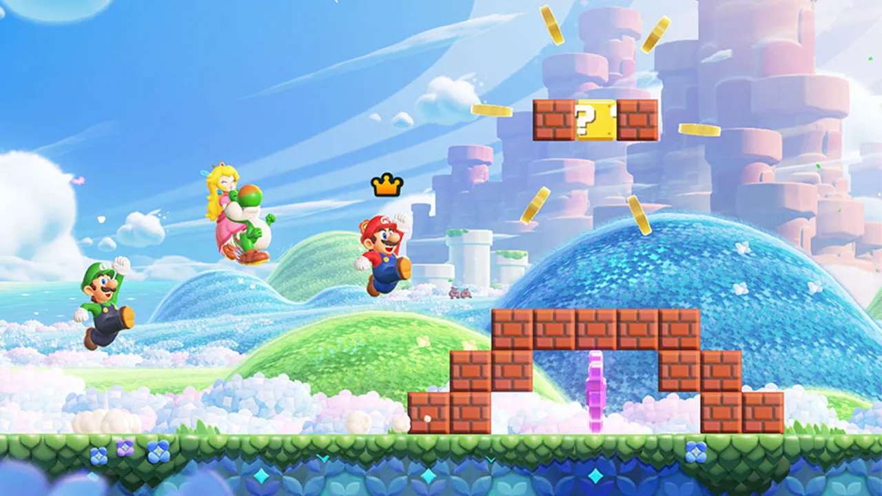 Super Mario Wonder launch trailer and profile icons for Switch