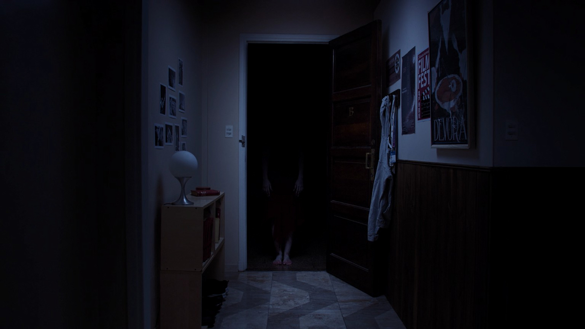 Image from Tenebris Somnia as part of an article on the game as an intriguing mix of 8-Bit and live-action horror.