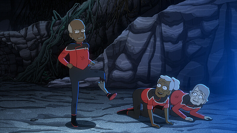 “Caves,” a riff on a standard Star Trek formula, is unfortunately another misfire from the fourth season of Star Trek: Lower Decks.