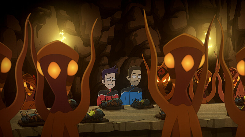 “Caves,” a riff on a standard Star Trek formula, is unfortunately another misfire from the fourth season of Star Trek: Lower Decks.