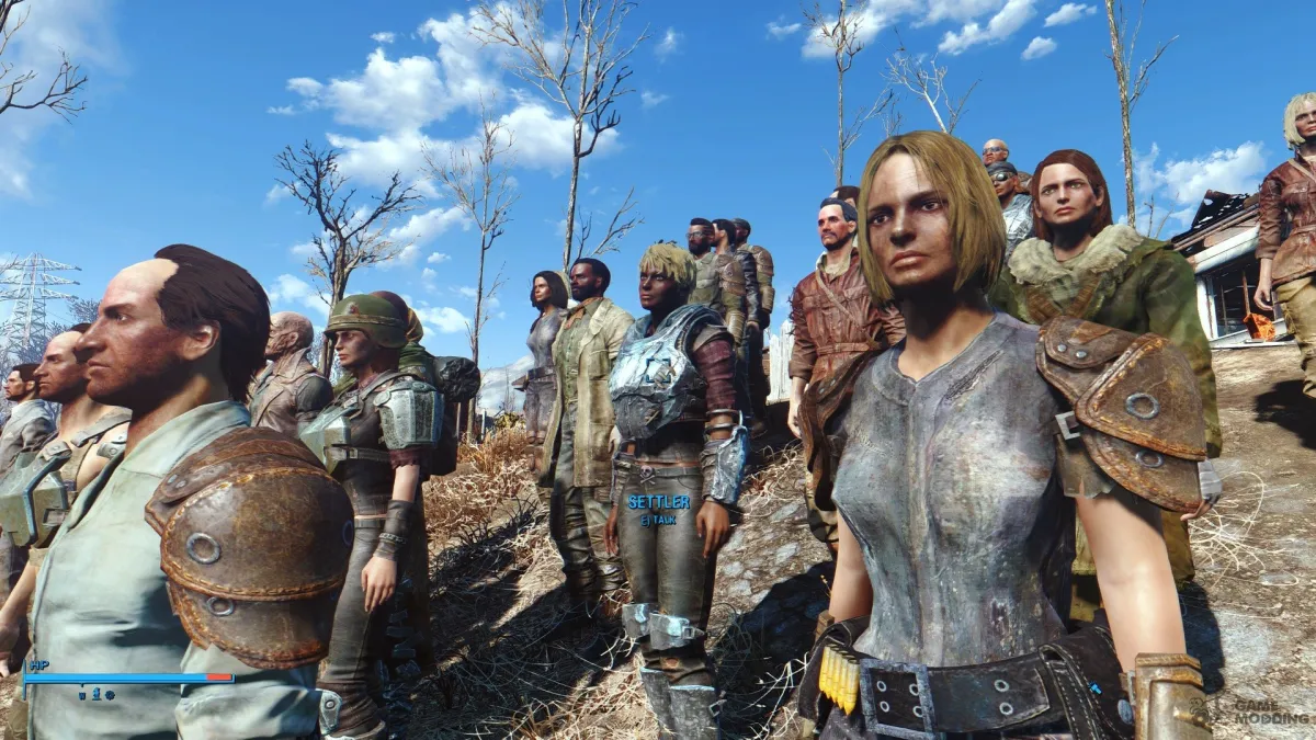 People standing in Fallout 4.