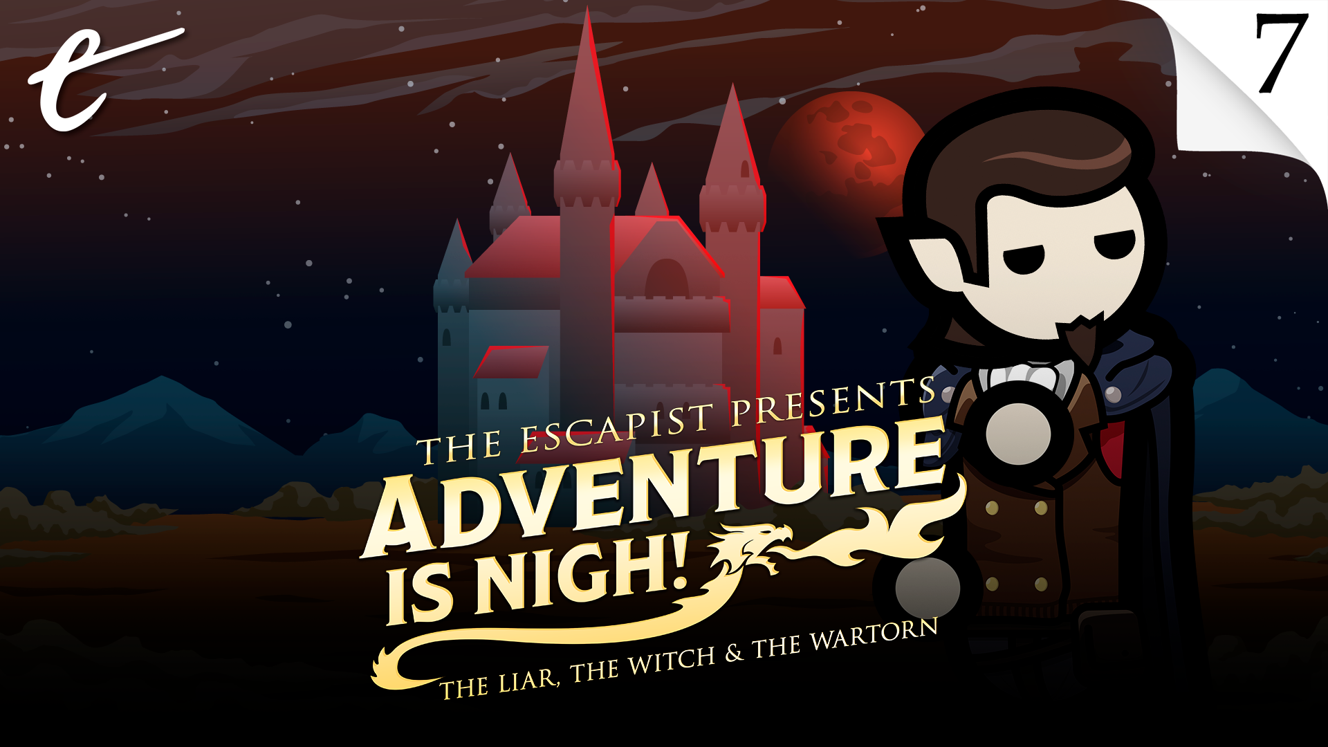 Adventure Is Nigh 3.07 "The War-Torn," featuring Jack Packard, Yahtzee Croshaw, KC Nwosu, Amy Campbell, and Jesse Galena.