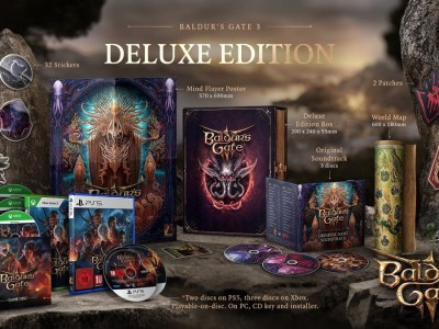 Image of the Baldur's Gate 3 Physical Deluxe Edition on a website.