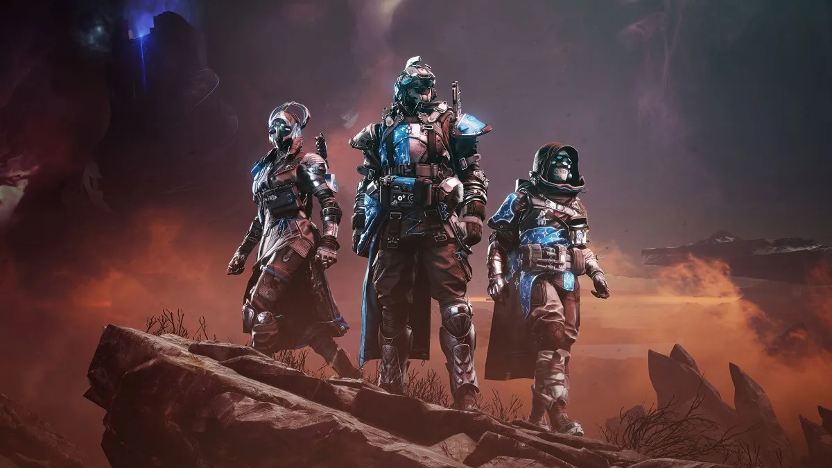 Image of avatars standing on a hill in Destiny 2 Low Player Count.
