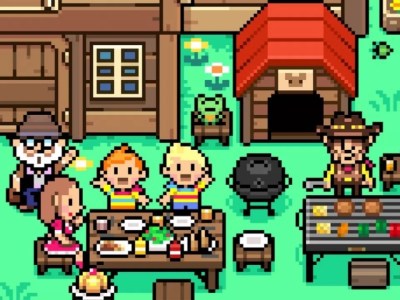 People waving in Mother 3. This image is part of an article about EarthBound creator explaining why Nintendo hasn't translated Mother 3.