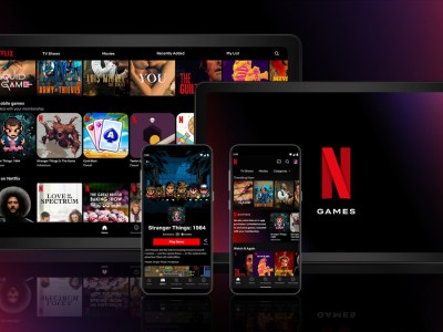 A promo image for Netflix's gaming options.