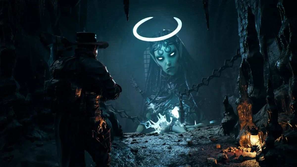 Изображение богини с нимбом в Remnant 2. Это изображение — часть статьи о лучших соулслайк-играх 2023 года.