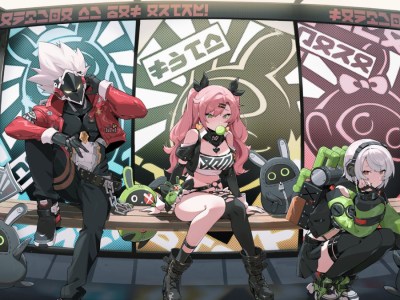 Image of the main cast in Zenless Zone Zero (ZZZ) artwork.