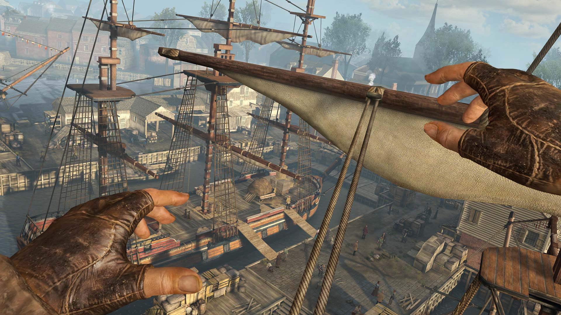 Assassin's Creed Nexus Is An Incredible First Outing In VR. This image shows a screenshow from the game. 