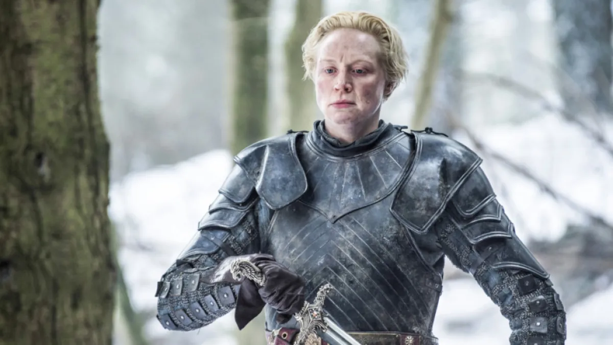 Brienne of Tarth in Game of Thrones.