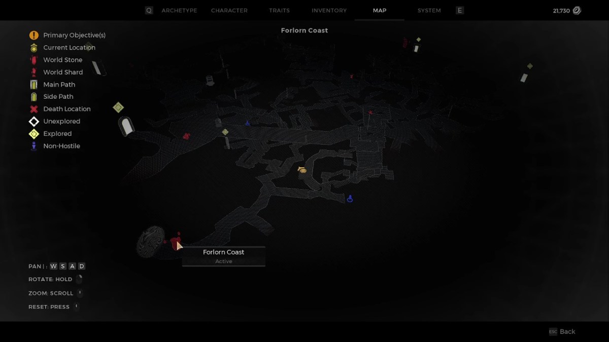 How To Get the Zealot’s Armor Set in the Awakened King Remnant 2 DLC. This image shows the location on the map. 