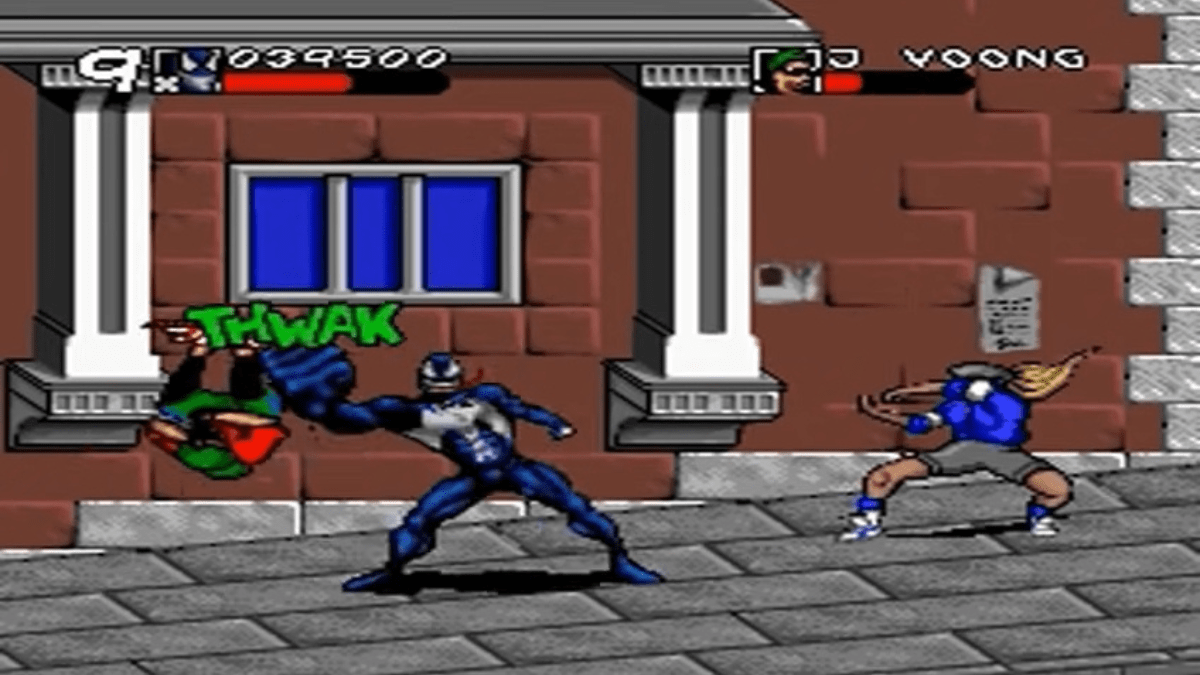 Venom punching people in Spider-Man & Venom: Maximum Carnage as part of all major spider-man games ranked.