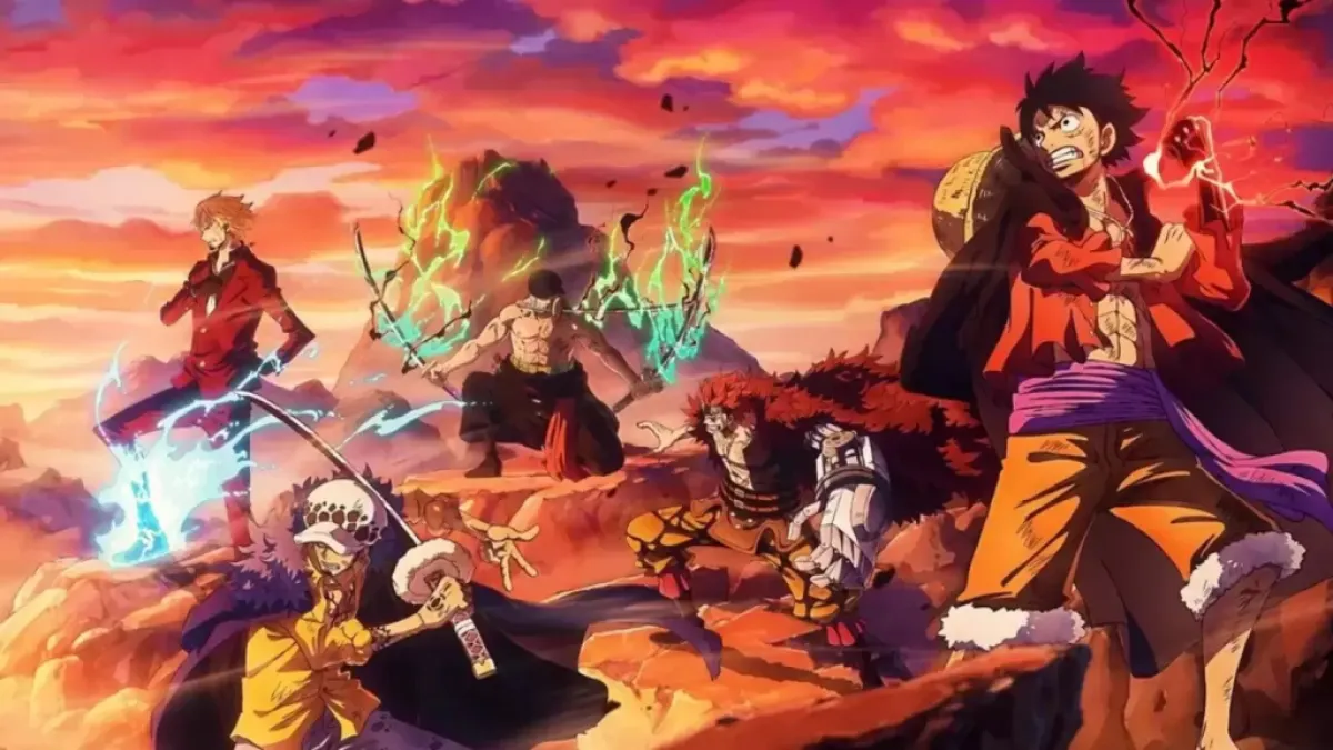 The Worst Generation together in One Piece's Wano arc.