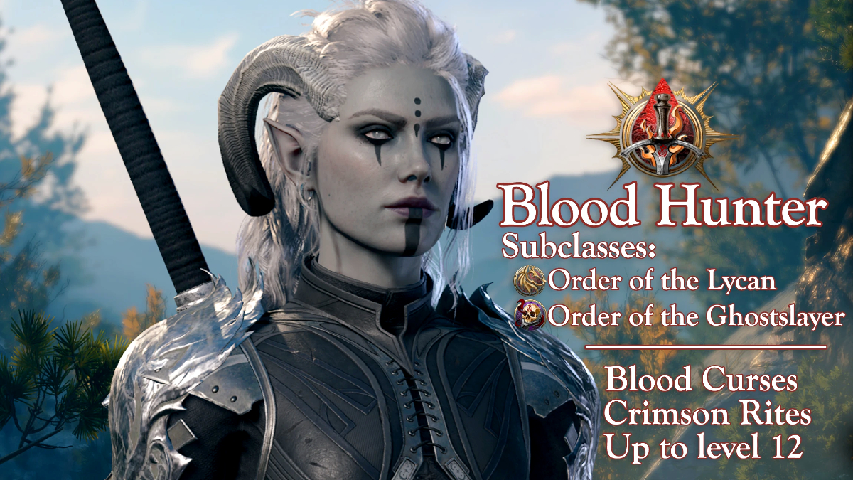 Baldur's Gate 3 (BG3) mejores modificaciones clase de cazador de sangre