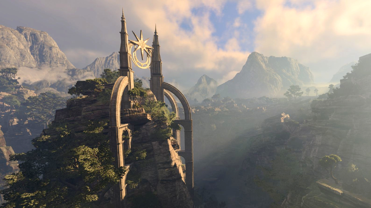 Mountain View of the Rosymorn Monastery