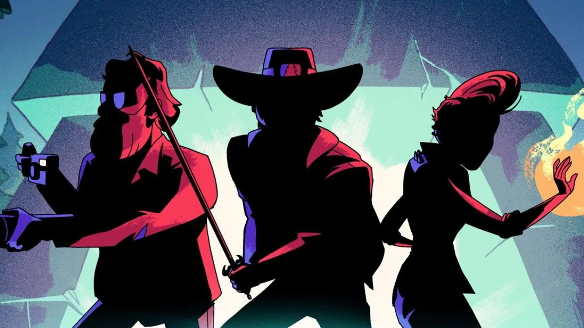 Three shadowy figures. This image is part of an article about all adventure zone campaigns ranked.