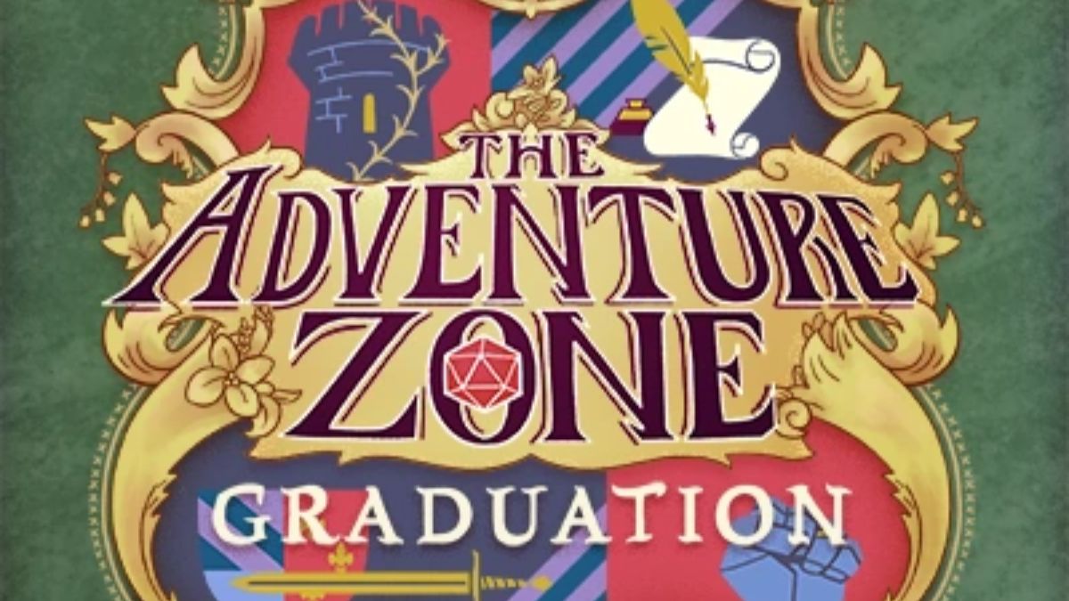 The Graduation logo. This image is part of an article about all adventure zone campaigns ranked.