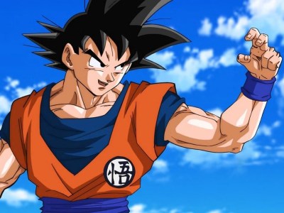 Goku in combat pose