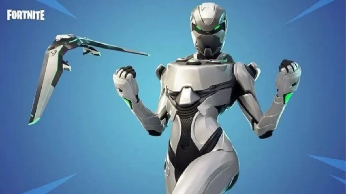 The Eon skin in Fortnite. This image is part of an article about the rarest skins in Fortnite.