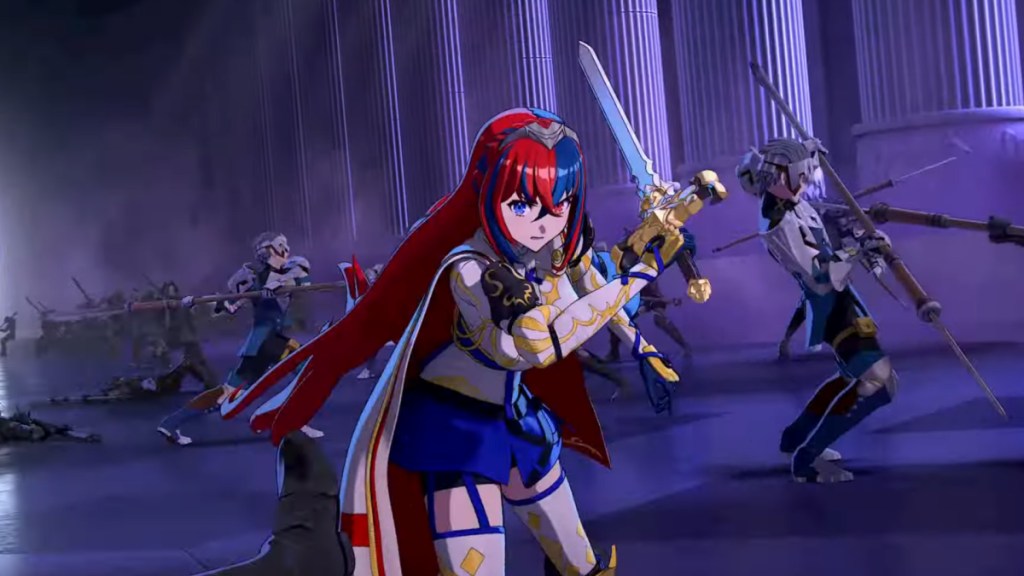 A woman holding a sword in Fire Emblem: Engage. This image is part of an article about the best JRPGs of 2023.