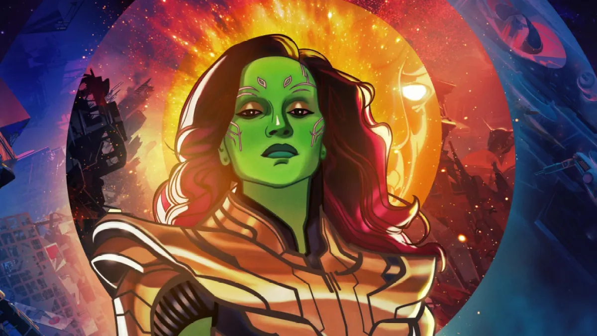 Gamora in Marvel Studios' What If...? as part of an article on all the major actors and cast list for Season 2.