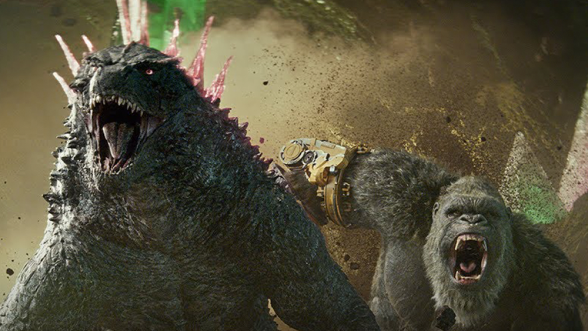 Godzilla and Kong running in the Godzilla x Kong: The New Empire trailer. This image is part of an article about how to watch the MonsterVerse movies in order.