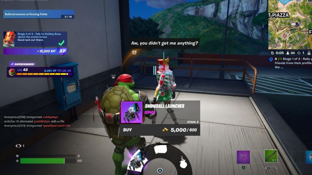 Holiday Boxy in Fortnite.