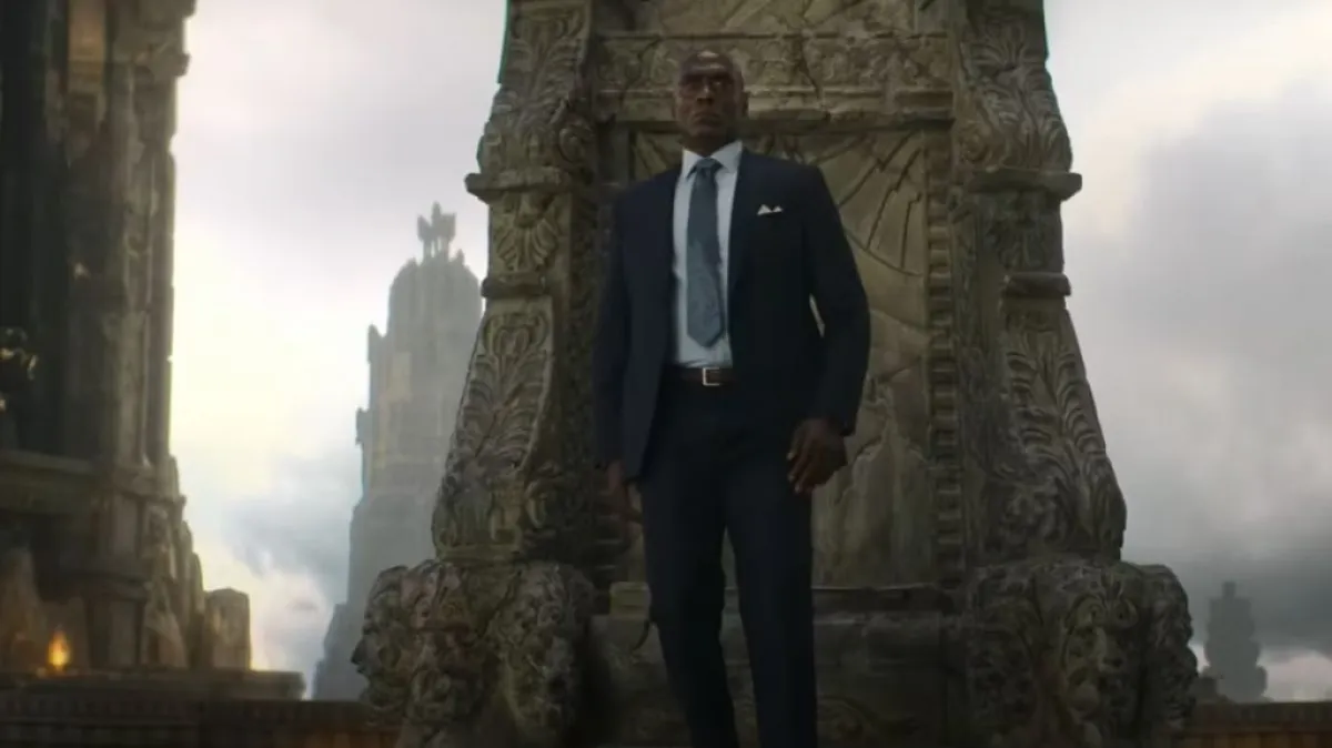 Lance Reddick as Zeus in Percy Jackson and the Olympians.