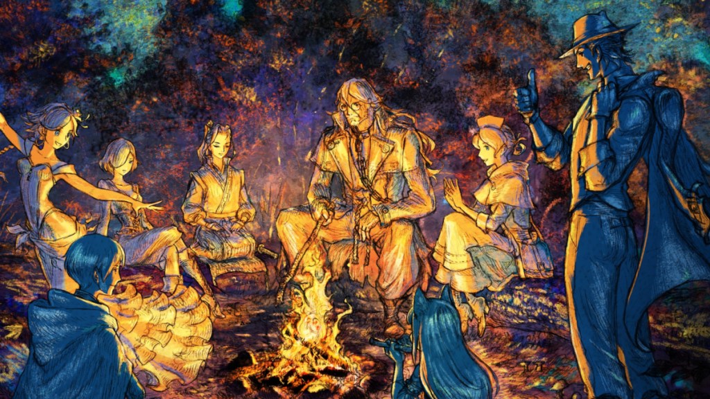 Art from Octopath Traveler 2. This image is part of an article about the best JRPGs of 2023.