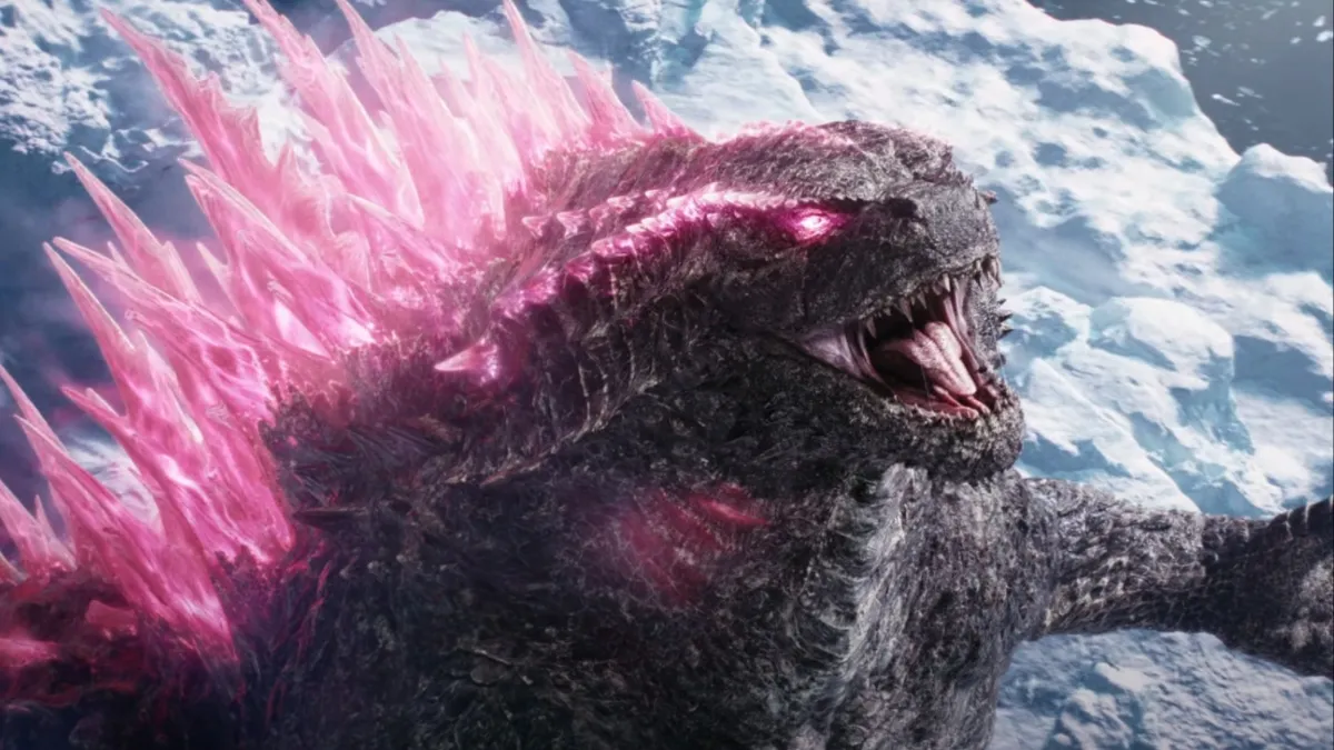 Pink Godzilla powers up