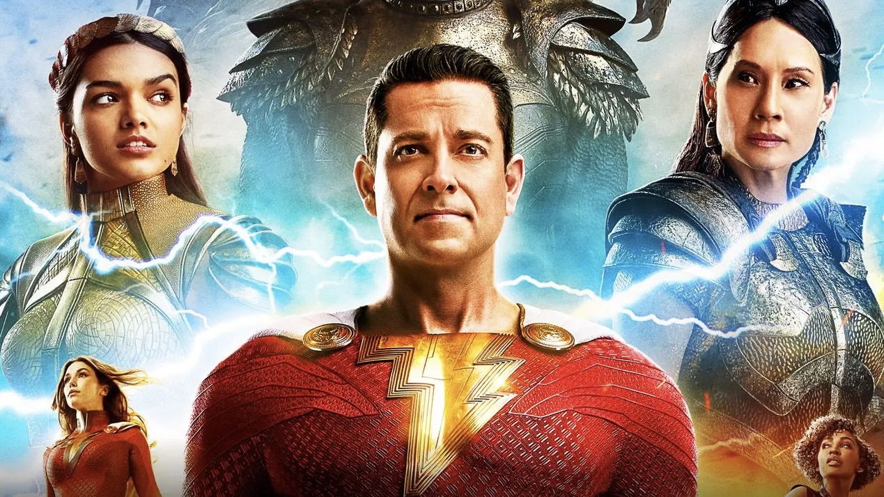 The poster for Shazam 2. This image is part of an article about how James Gunn didn't understand Shazam 2's post-credits scene.