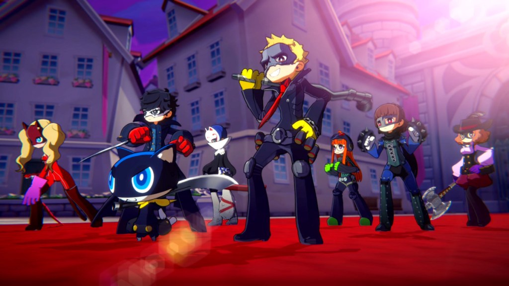 Characters in Persona 5 Tactica. This image is part of an article about the best JRPGs of 2023.