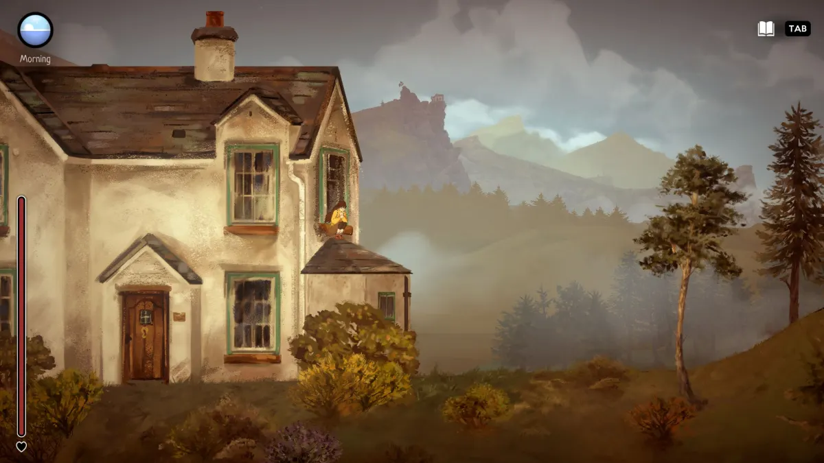 A house in A Highland Song. This image is part of a review about how A Highland Song stumbles as much as it soars.