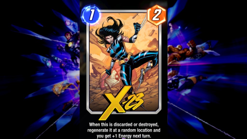 X-23's Destory card in Marvel Snap.