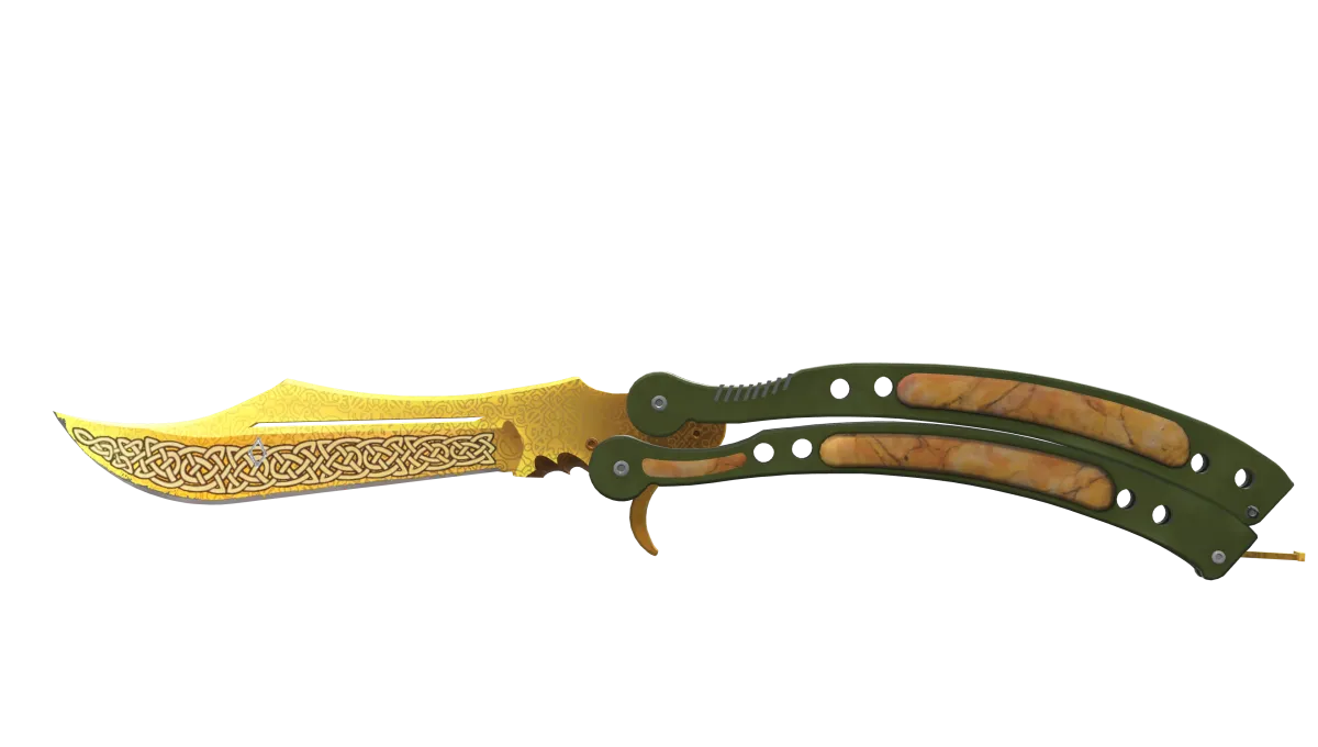 Butterfly Knife Lore in CS2. This image is part of an article about the most expensive skins ever in Counter-Strike 2 (CS2).