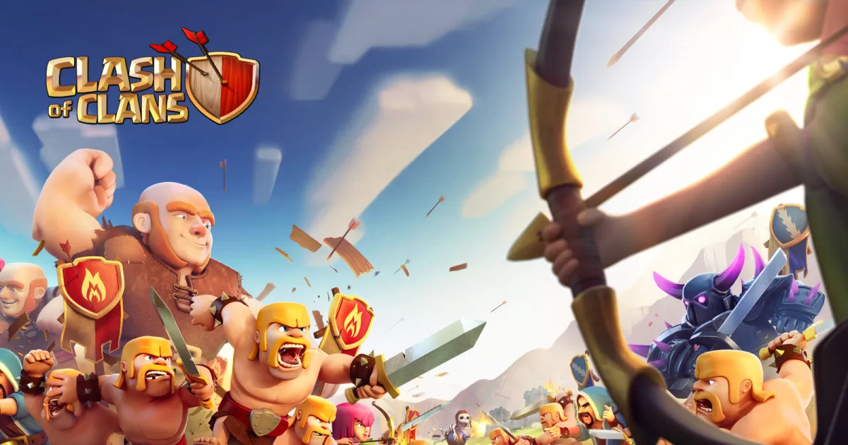 Clash of Clans units fighting