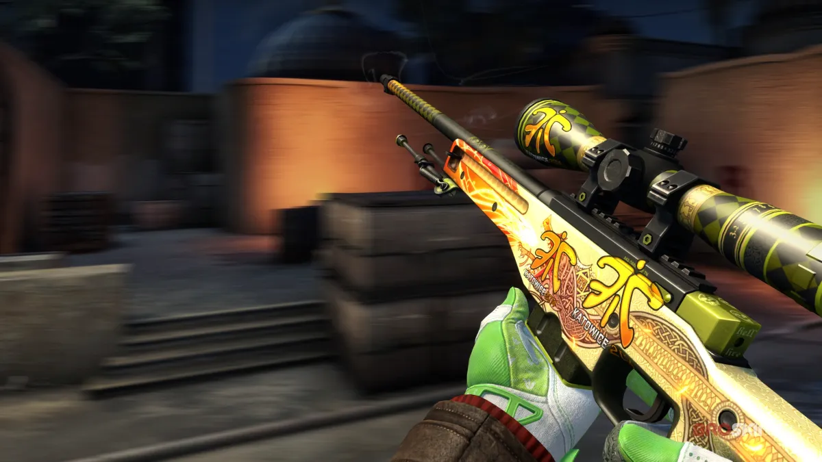 The Souvenir AWP Dragon Lore in CS2. This image is part of an article about the most expensive skins ever in Counter-Strike 2 (CS2).
