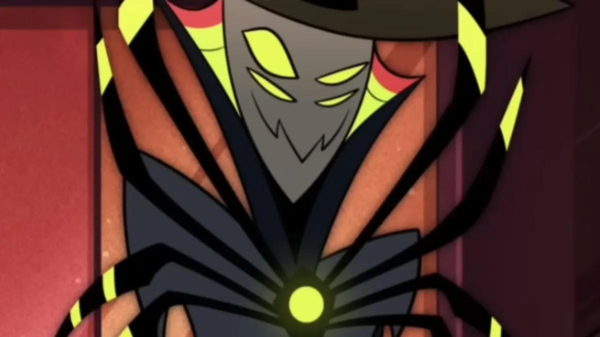 Zestial in Hazbin Hotel. This image is part of an article about why people thought Jason Statham voiced Zestial in Hazbin Hotel.