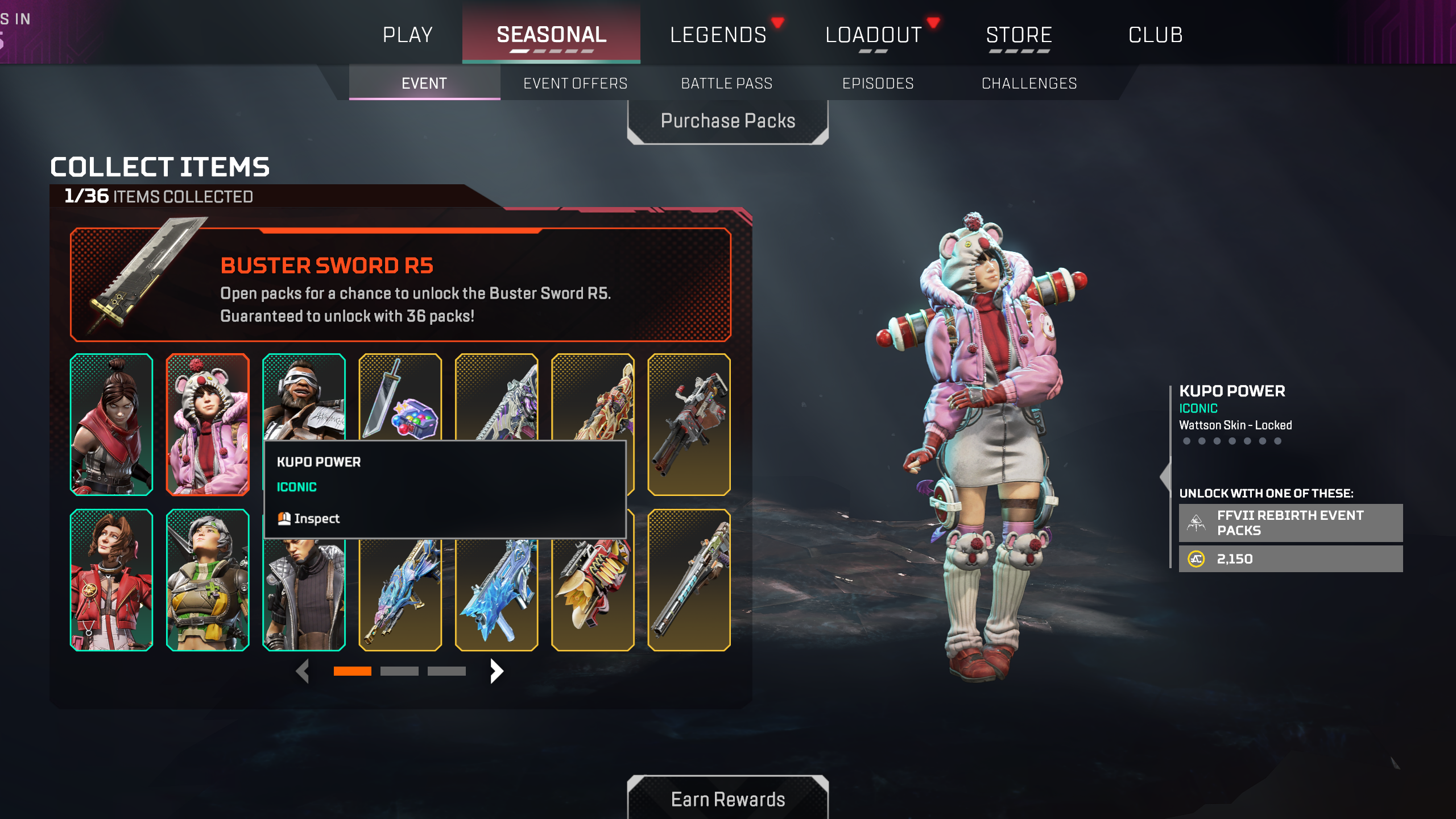 All Cosmetic Items in the Final Fantasy Event for Apex Legends