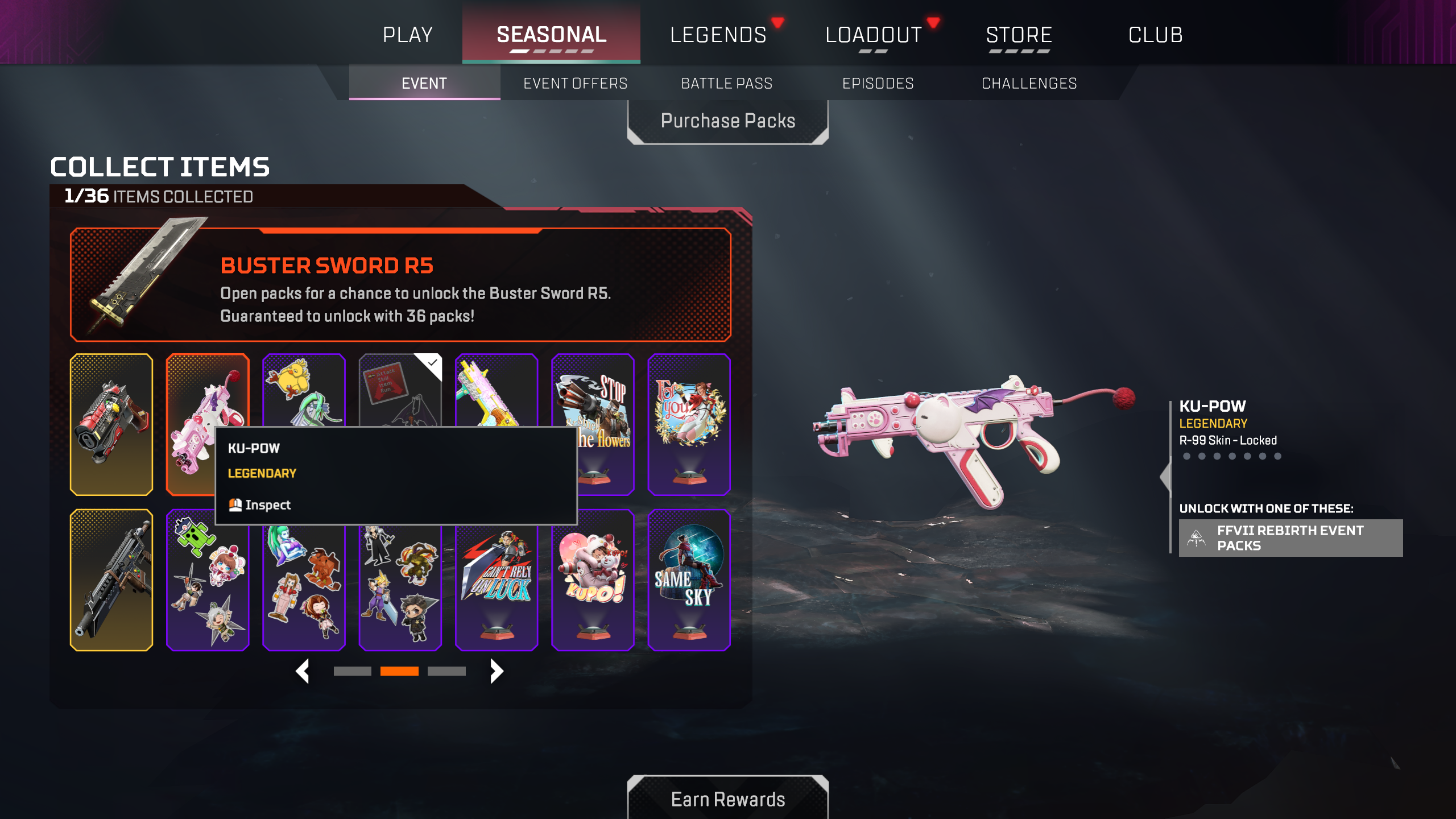 All Cosmetic Items in the Final Fantasy Event for Apex Legends