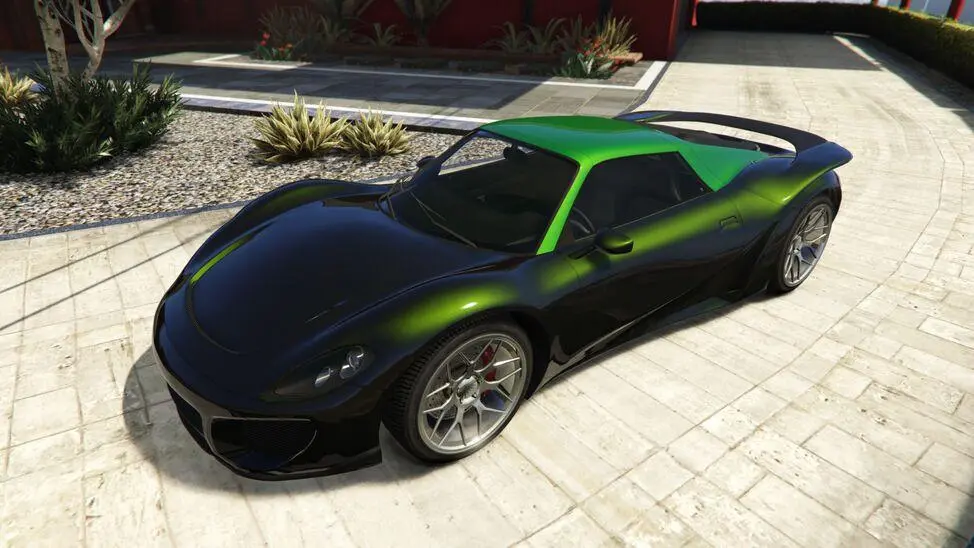 The Pfister 811 in GTA 5. This image is part of an article about the fastest cars in GTA 5, ranked by speed.