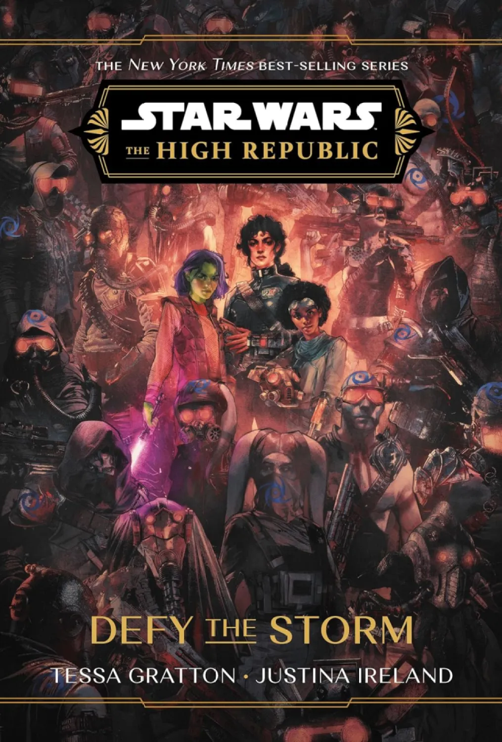 La portada de Defy the Storm.  Esta imagen es parte de un artículo sobre el orden de lectura de todos los libros de Star Wars: The High Republic. 