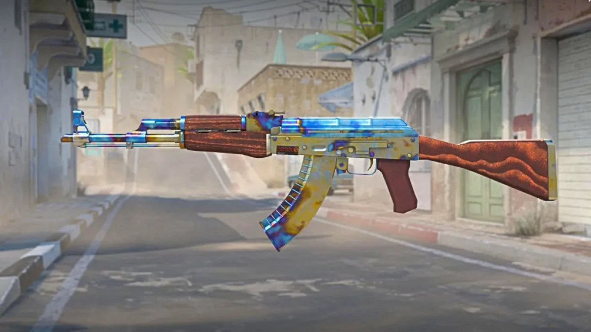A million-dollar AK-47 in Counter Strike 2 (CS2). This image is part of an article about the most expensive skins ever in Counter-Strike 2 (CS2).