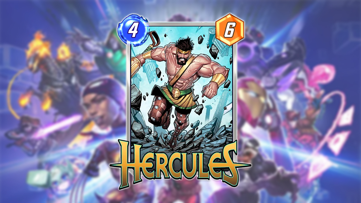 Hercules in Marvel Snap. This image is part of an article about the best Hercules deck in Marvel Snap.