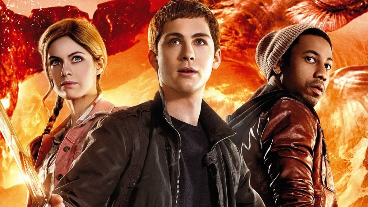 Percy Jackson and the Sea of Monsters poster. This image is part of an article about Percy Jackson fans being surprised about how much Rick Riordan dislikes the movies.