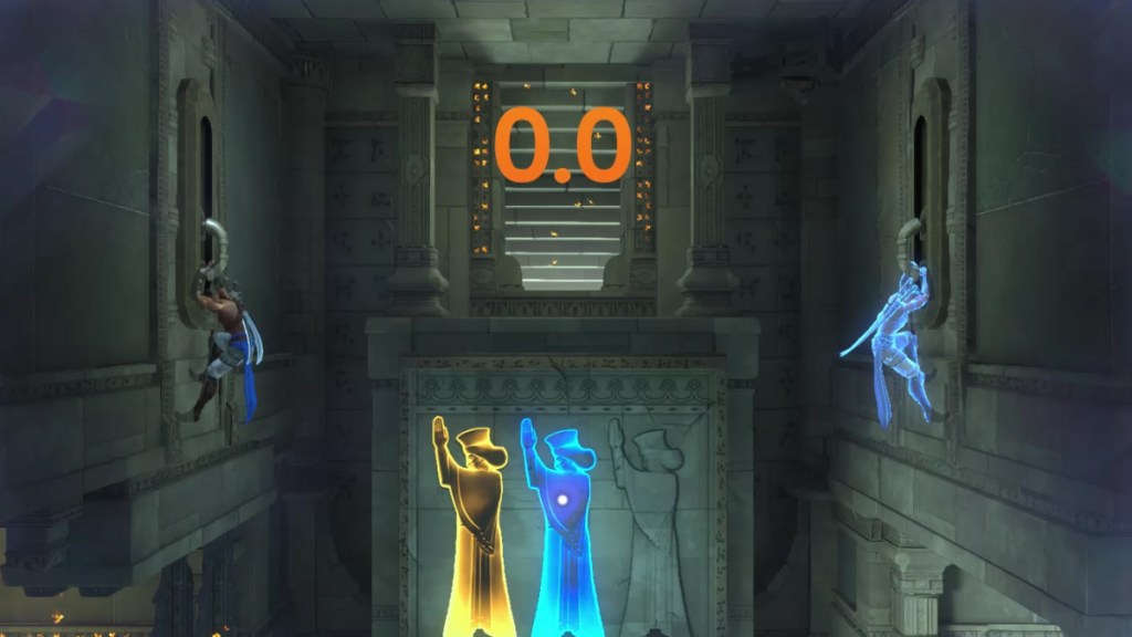 An image of the bottom-left Sacred Archives puzzle in Prince of Persia: The Sands of time, as part of a guide on how to solve it.