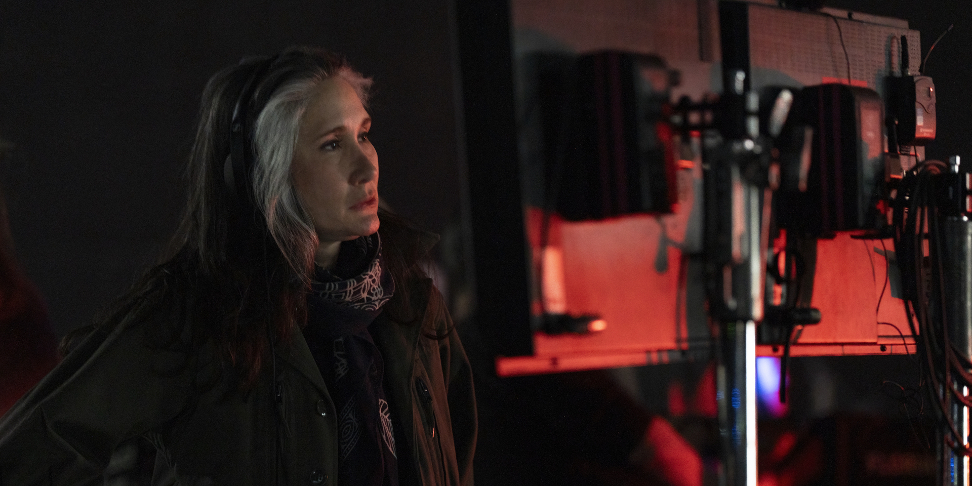 Issa Lopez filming True Detective: Night Country