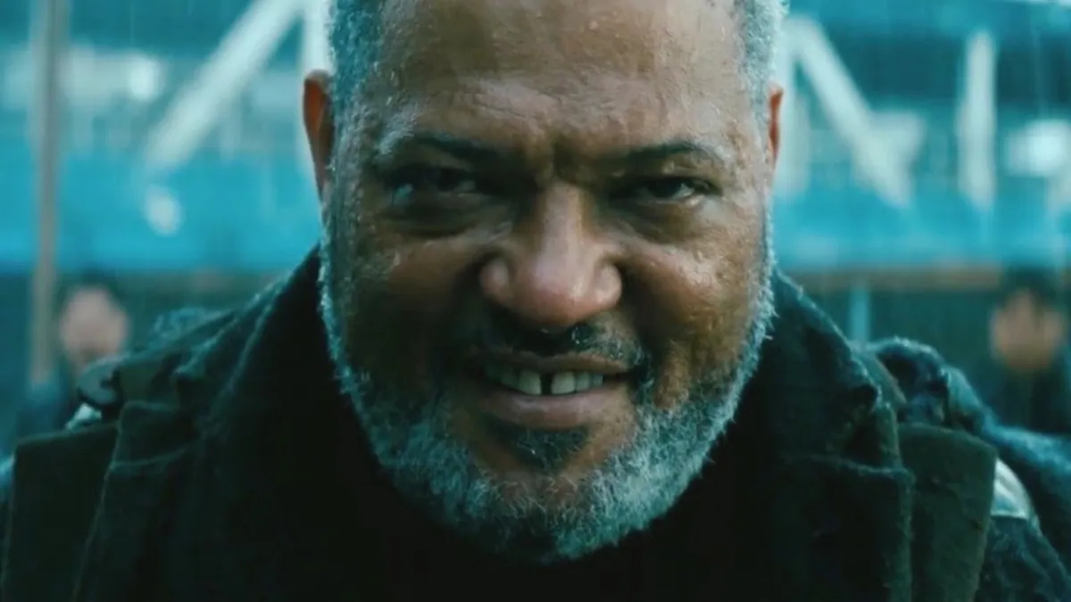 The Bowery King in John Wick. This image is part of an article about whether Laurence Fishburne can save The Witcher Netflix series.